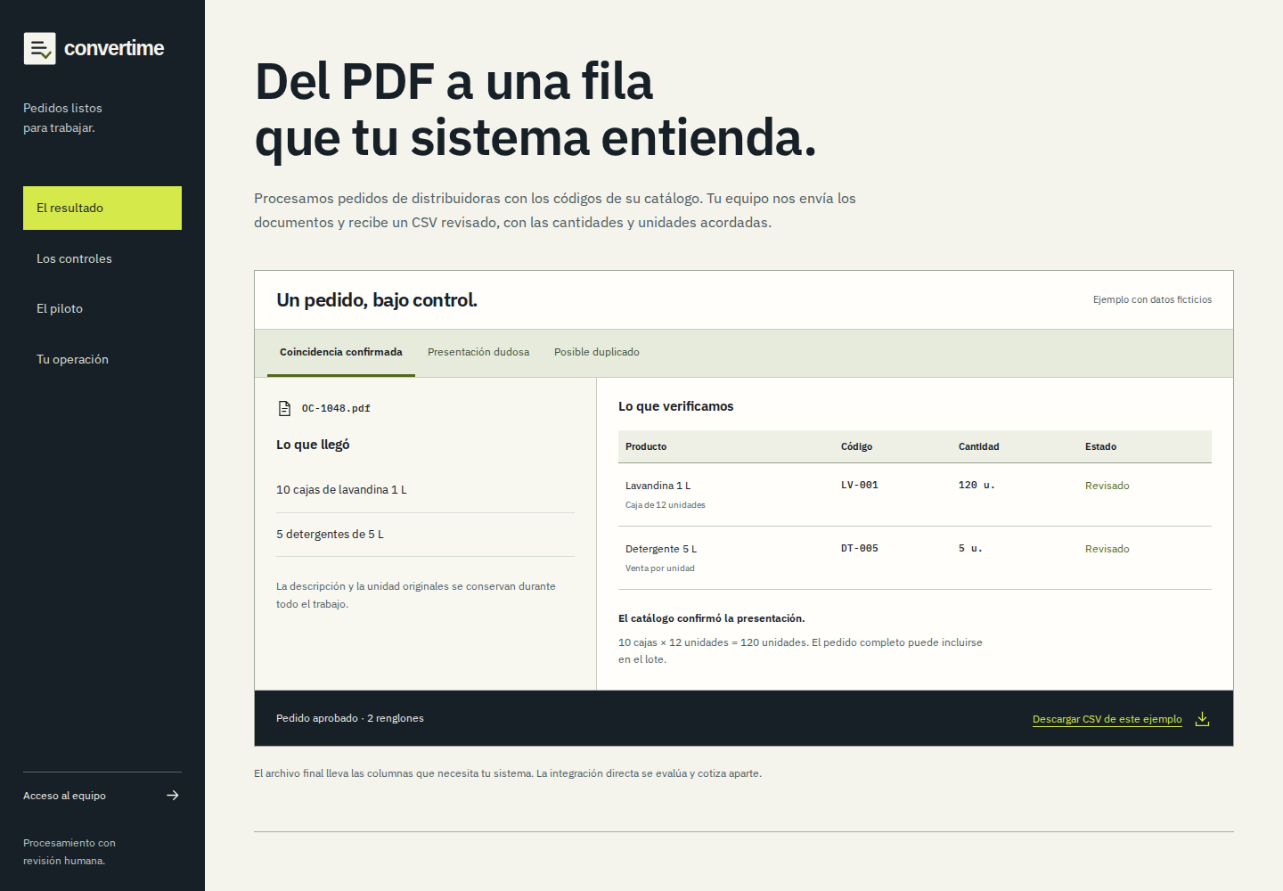 Aplicación de la identidad en la portada de Convertime